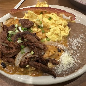 Loaded Cafe Restaurants Lawndale - Asada Chilaquiles Plate - Burgers Near Me - Lawndale, California