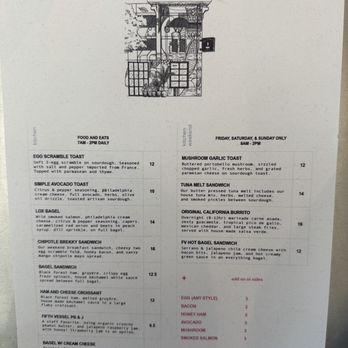 Fifth Vessel Coffee - Food menu - Coffee & Tea Near Me - Houston, Texas Fifth Vessel Coffee - Food menu - Coffee & Tea Near Me - Houston, Texas