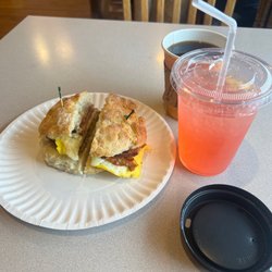 Ma Reilly's - Ultimate breakfast sandwich/watermelon lemonade