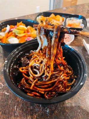 Korean Bamboo teriyaki & bunsik by null