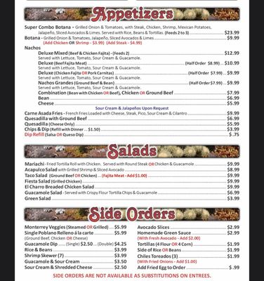 Menu photo 3 El Charro Kingfisher, OK