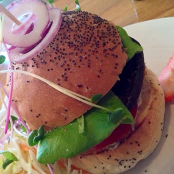 Under the High Wheel - Close up of portobello burger - Breakfast & Brunch Near Me - Edmonton, Alberta Under the High Wheel - Close up of portobello burger - Breakfast & Brunch Near Me - Edmonton, Alberta