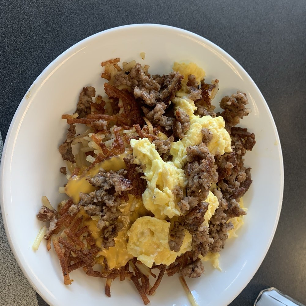 Waffle House - Sausage Egg & Cheese Hashbrown Bowl - Diners Near Me - Mobile, Alabama Waffle House - Sausage Egg & Cheese Hashbrown Bowl - Diners Near Me - Mobile, Alabama