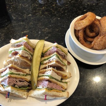 Southside Diner - Club sandwich with turkey and roast beef and Onion Rings - Diners Near Me - Baltimore, Maryland Southside Diner - Club sandwich with turkey and roast beef and Onion Rings - Diners Near Me - Baltimore, Maryland