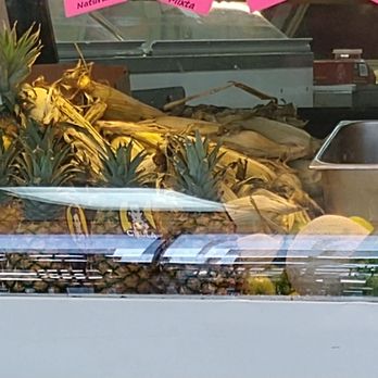 Neveria La Michoacana - The corn and lettuce looks like they are a week old - Desserts Near Me - Houston, Texas