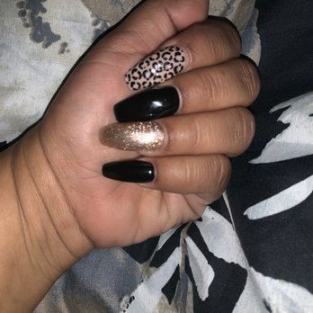 Epic Nails - Black/ leopard nails - Nail Salons Near Me - San Fernando, California