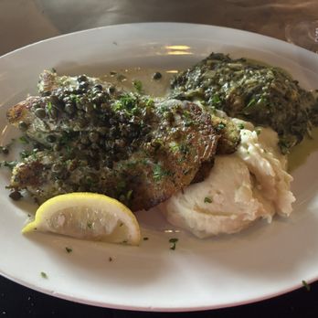 Capers - Grouper w/ cream spinach and wasabi mashed potatoes - Bars Near Me - Kennesaw, Georgia Capers - Grouper w/ cream spinach and wasabi mashed potatoes - Bars Near Me - Kennesaw, Georgia