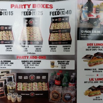 Jimmy John's - Catering menu - Sandwiches Near Me - Benton Harbor, Michigan