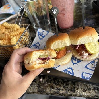 Topgolf - Chicken Katsu sliders - Golf Near Me - Auburn Hills, Michigan Topgolf - Chicken Katsu sliders - Golf Near Me - Auburn Hills, Michigan