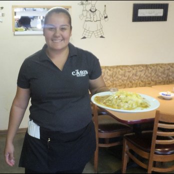 The Cabin - Meet my friendly server Anna, who took great care of me, provided lots of conversation, and delivered my breakfast to me with a smile. - Breakfast & Brunch Near Me - Montrose, Colorado