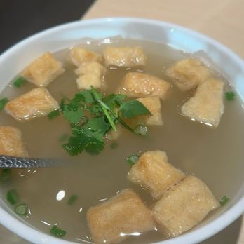 Shanghai Taste - Fried tofu with rice noodle soup - Shanghainese Near Me - Plano, Texas