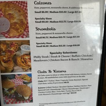 Little Mammas - Menu - Pizza Near Me - Bellefonte, Pennsylvania Little Mammas - Menu - Pizza Near Me - Bellefonte, Pennsylvania