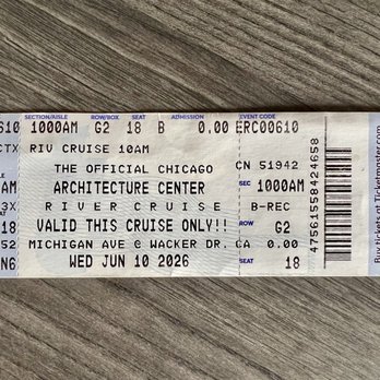 Chicago River Boat Architecture Tours - You must have a physical ticket. Even if you bought online, you retrieve the physical ones at a ticket window. - Architectural Tours Near Me - Chicago, Illinois