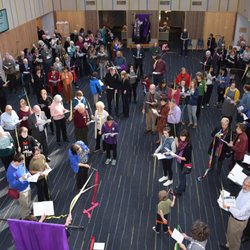 First Congregational Church-Bellevue - Palm Sunday procession 2018