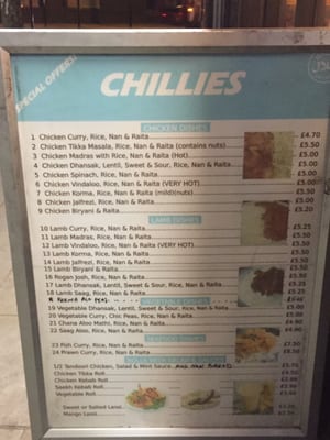 Menu photo 6 Chillies Tandoori London, XGL Menu photo 6 Chillies Tandoori London, XGL