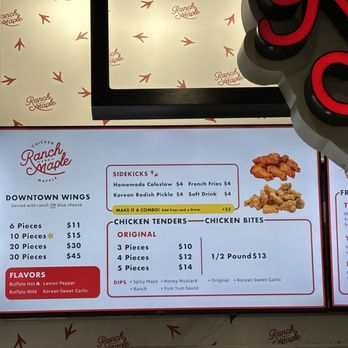 Ranch and Maple - wings and tenders menu - Chicken Wings Near Me - Los Angeles, California