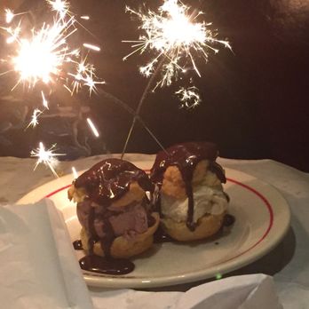 Salut - Profiteroles for the birthday girl! - French Near Me - Edina, Minnesota Salut - Profiteroles for the birthday girl! - French Near Me - Edina, Minnesota