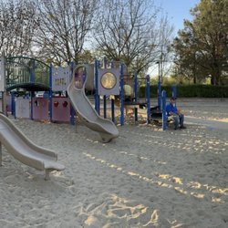 Ernie Sheldon Park - Playground with sand and swing set for big kids
