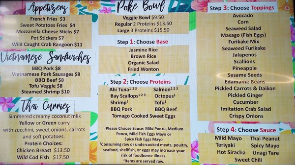 Menu photo 7 Pearl Novato Novato, CA