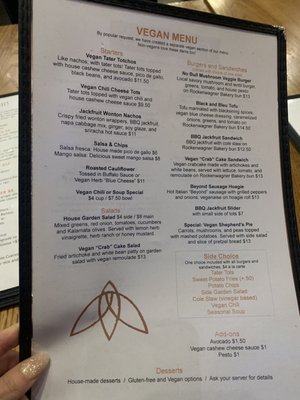 Menu photo 4 Firefly Charlottesville, VA