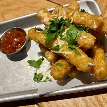 BJ's Restaurant & Brewhouse - MOZZARELLA STICKS - American Near Me - San Bruno, California BJ's Restaurant & Brewhouse - MOZZARELLA STICKS - American Near Me - San Bruno, California