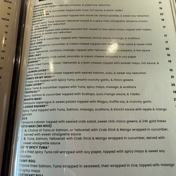 Tenku Sushi - Menu - Sushi Bars Near Me - Marietta, Georgia