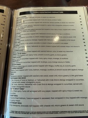 Menu photo 4 Tenku Sushi Marietta, GA