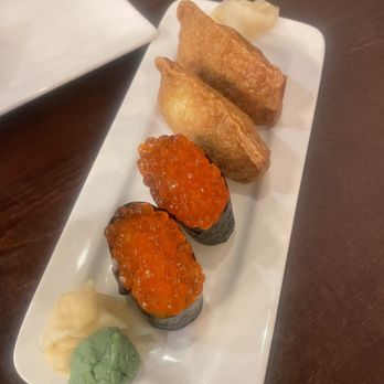 Sushi Q7 - Salmon roe (Ikura) Tofu skin (Inari) - Sushi Bars Near Me - Jessup, Maryland Sushi Q7 - Salmon roe (Ikura) Tofu skin (Inari) - Sushi Bars Near Me - Jessup, Maryland