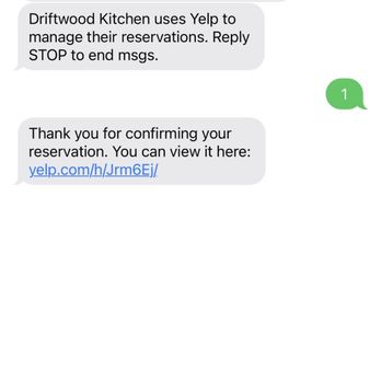 Driftwood Kitchen - Proof of my reservation confirmation and yet when I arrived they said I don't have a reservation. - Seafood Near Me - Laguna Beach, California