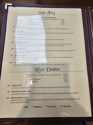 Menu photo 4 Thai Sawatdee Winston-Salem, NC