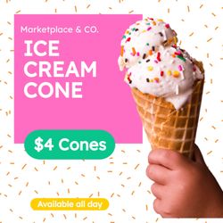 Marketplace Company - Ice Cream- Italian Soda's Floats & Shakes are available at Marketplace Coffee CO. downtown Mitchell, Nebraska