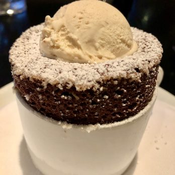 Bourbon Steak Orange County - Chocolate soufflé with peanut butter ice cream - Steakhouses Near Me - Dana Point, California