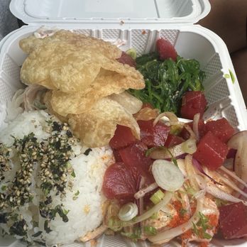 Nuc Poke - skimpy order of tuna on the Large Poke Bowl - Poke Near Me - Los Angeles, California Nuc Poke - skimpy order of tuna on the Large Poke Bowl - Poke Near Me - Los Angeles, California