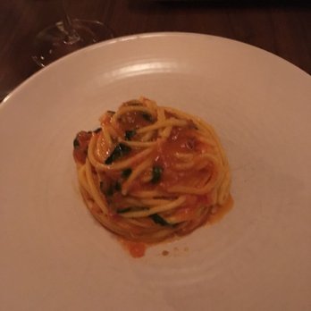 Scarpetta - Spaghetti with tomato and basil - Italian Near Me - New York, New York Scarpetta - Spaghetti with tomato and basil - Italian Near Me - New York, New York