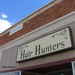 Hair Hunters - Hair Hunters' sign on Main Street, Susanville, California.