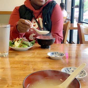 Sushi Today - Miso soup and salad before our meal. Love it - Sushi Bars Near Me - Renton, Washington Sushi Today - Miso soup and salad before our meal. Love it - Sushi Bars Near Me - Renton, Washington