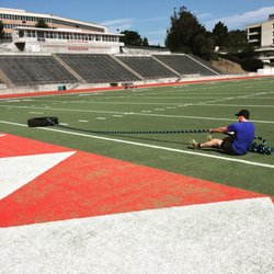George M. Rush Stadium - Tire rope pulls FTW!