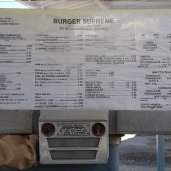 Burger Supreme Drive-Inn - Drive-in menu - Burgers Near Me - McAlester, Oklahoma
