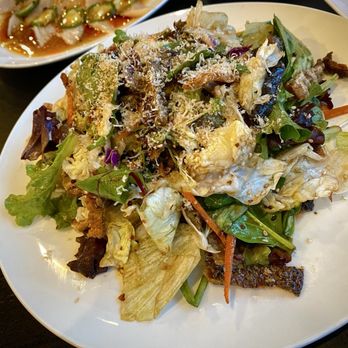 Ginza Sushi Japanese Restaurant - Salmon Skin Salad - Japanese Near Me - Fullerton, California