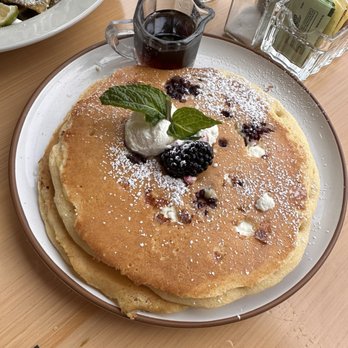Madi - Berry Goat Cheese pancakes 8/10. Needed more berries IMO. - Breakfast & Brunch Near Me - San Diego, California