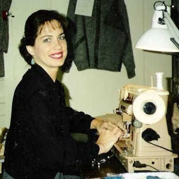 Accent Alterations By Nancy - Nancy sewing in one of her Alterations business 1992 c (same machine, same hair style) - Sewing & Alterations Near Me - Albuquerque, New Mexico