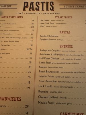 Menu photo 1 Pastis Washington, DC, DC