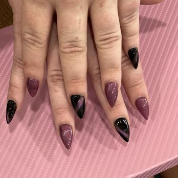 Nails By V - Stilettos cat eye. - Nail Salons Near Me - Monroeville, Pennsylvania Nails By V - Stilettos cat eye. - Nail Salons Near Me - Monroeville, Pennsylvania