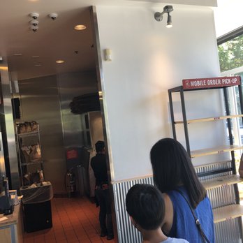 Chipotle Mexican Grill - As you can see they don't even use the shelf to show orders, they keep them behind the counter? I don't understand the logic here. - Mexican Near Me - Aspen Hill, Maryland