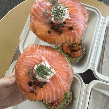 Mustard's Bagels - Grampa Sam, summer tomato special - Bagels Near Me - Culver City, California