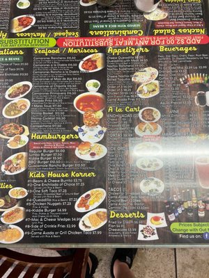 Menu photo 5 Rancho Grande Corning, CA
