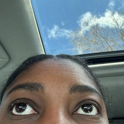 White residue all over eyes after leaving