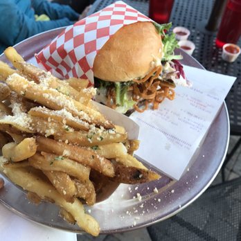 Burger Me - Elk burger and garlic fries! - Burgers Near Me - Truckee, California