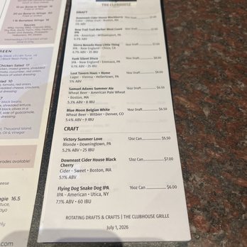 The Clubhouse Grille - Draft, craft beers menu... very wide selection of crap beers and IPAs & fully stock bar. - Sports Bars Near Me - Bethlehem, Pennsylvania The Clubhouse Grille - Draft, craft beers menu... very wide selection of crap beers and IPAs & fully stock bar. - Sports Bars Near Me - Bethlehem, Pennsylvania