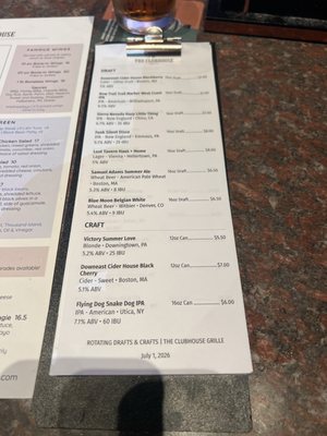 Menu photo 1 The Clubhouse Grille Bethlehem, PA Menu photo 1 The Clubhouse Grille Bethlehem, PA